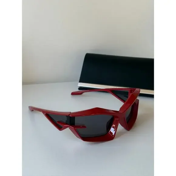 NEW Givenchy GV40049U Cut Mask Red Sunglasses